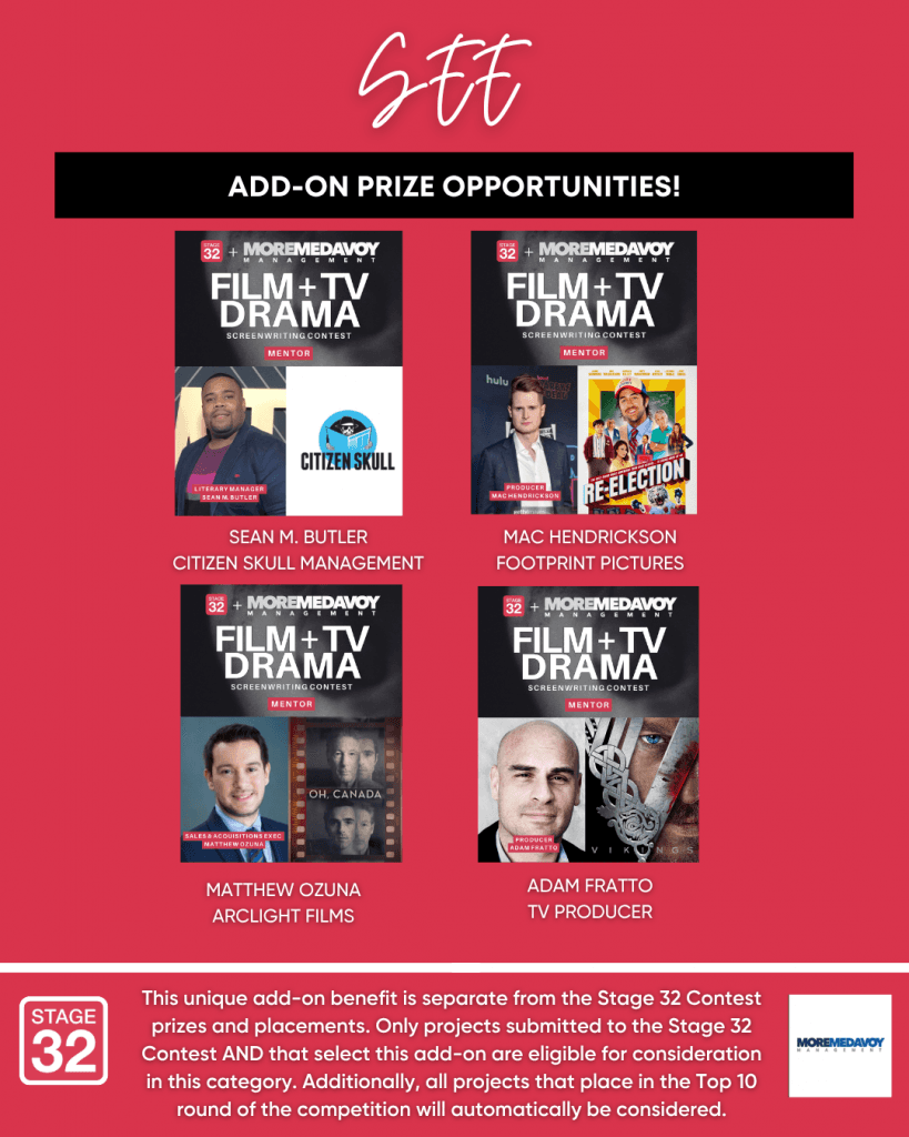 Stage 32  MoreMedavoy Partner For Exclusive Opportunity for Writers to Land a Manager