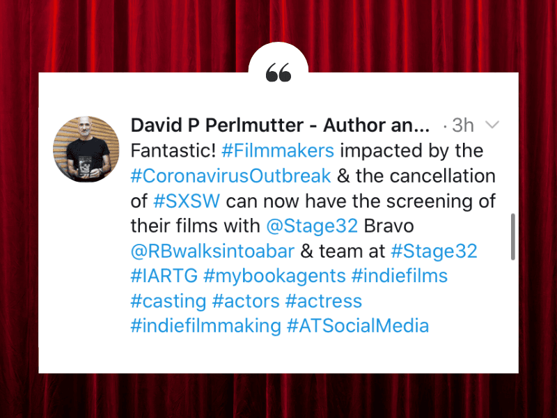 THANK YOU Stage 32 Members  Independent Film Community Worldwide