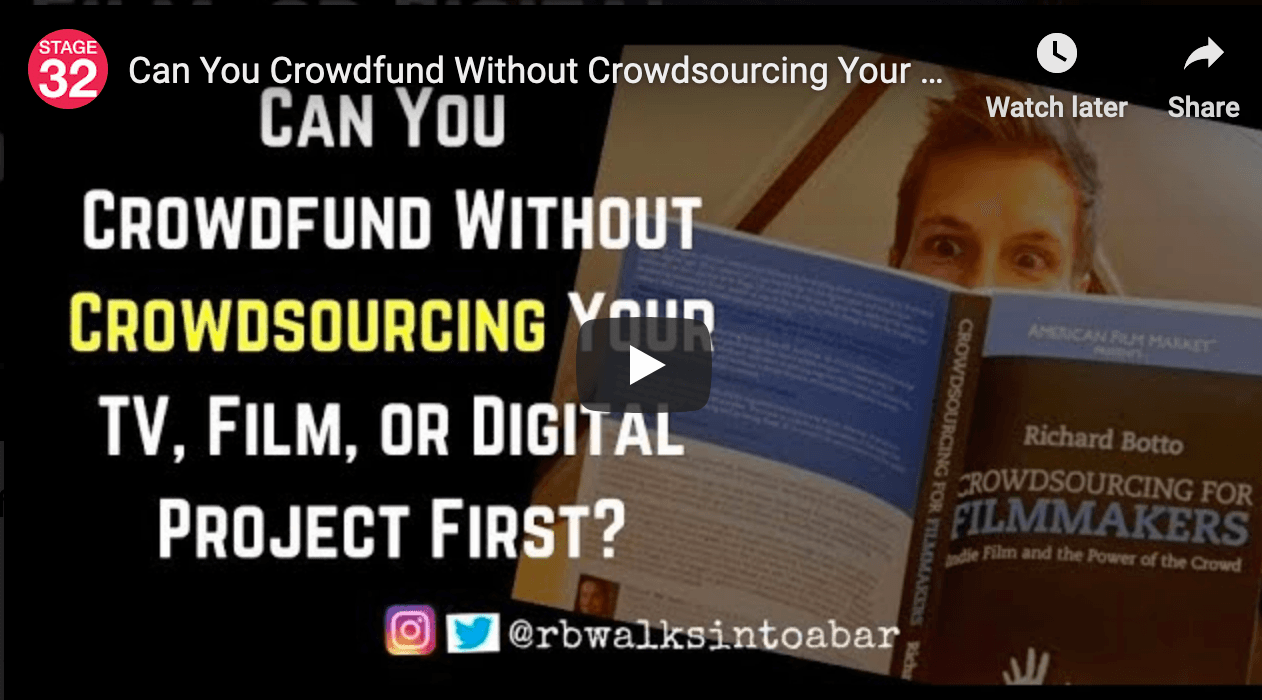 Can You Crowdfund Without Crowdsourcing Your TV Film or Digital Project First