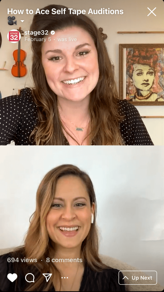 Instagram Live Series How to Plan Your Entertainment Goals  How to Ace Self Tape Auditions