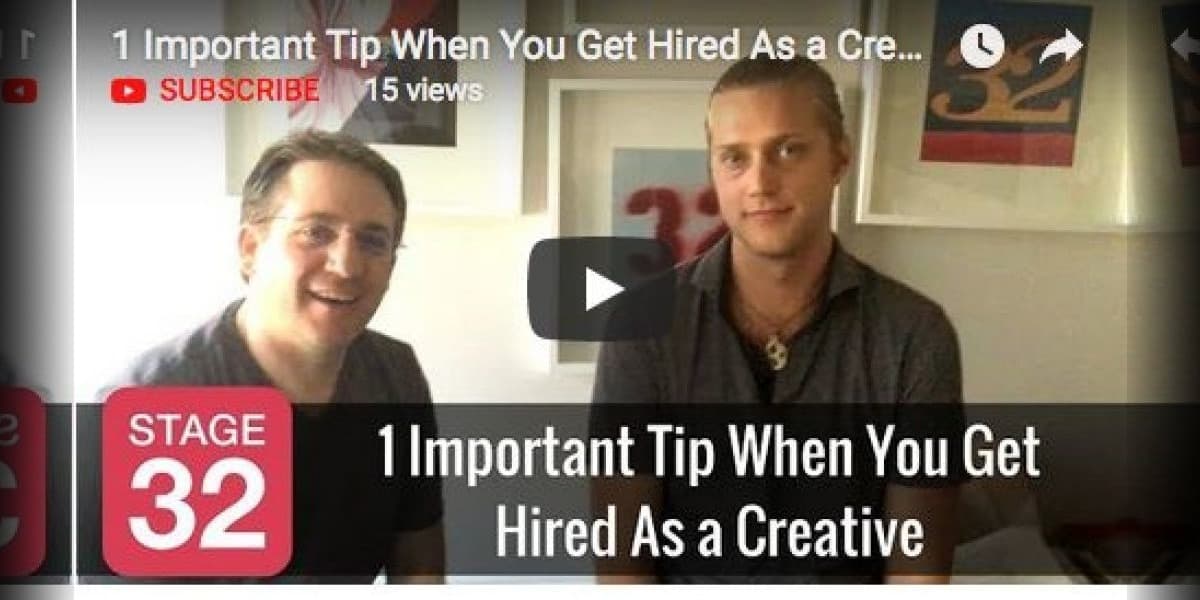 1 Important Tip When You Get Hired As a Creative