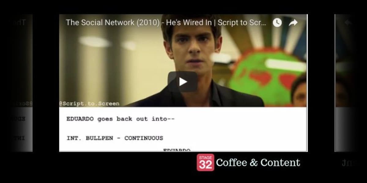 Coffee & Content - The Social Network Script to Screen & Actors on Acting
