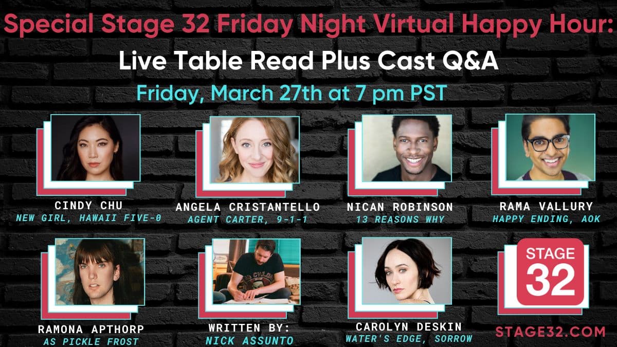Special Stage 32 Friday Night Virtual Happy Hour: Live Table Read Plus Cast Q&A