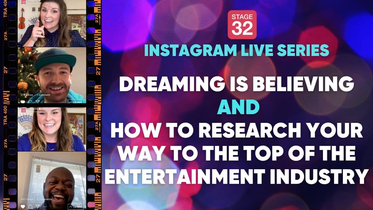 Instagram Live Series: Dreaming is Believing & How to Research Your Way to the Top