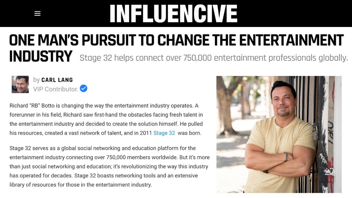 In the News: One Man's Pursuit to Change the Entertainment Industry 