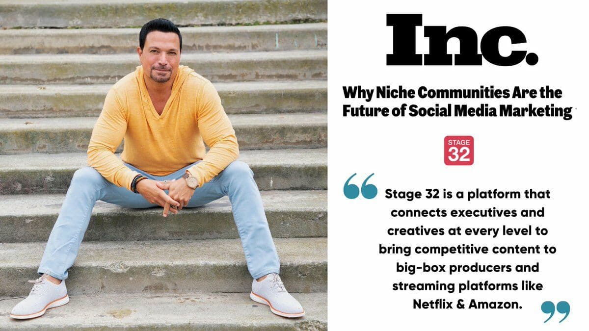 Stage 32 Featured in Inc. Magazine: The Power of Community