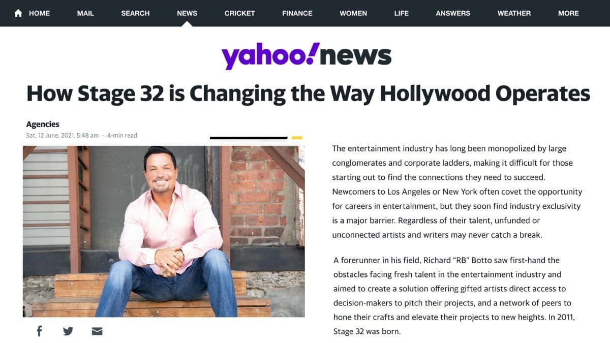 In the News: How Stage 32 is Changing the Way Hollywood Operates