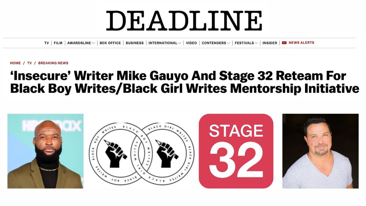 ‘Insecure’ Writer Mike Gauyo And Stage 32 Reteam For Black Boy Writes/Black Girl Writes Mentorship Initiative 
