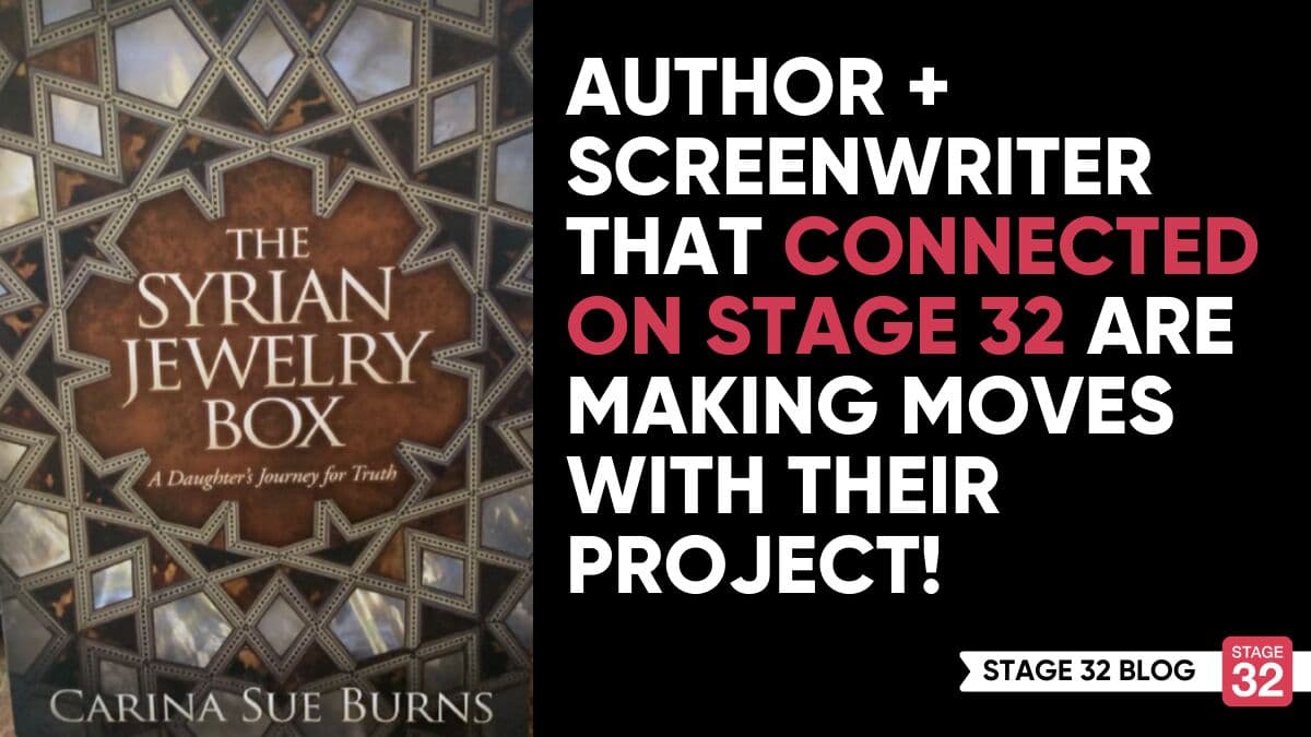 Author + Screenwriter that Connected on Stage 32 are Making Moves with their Project!