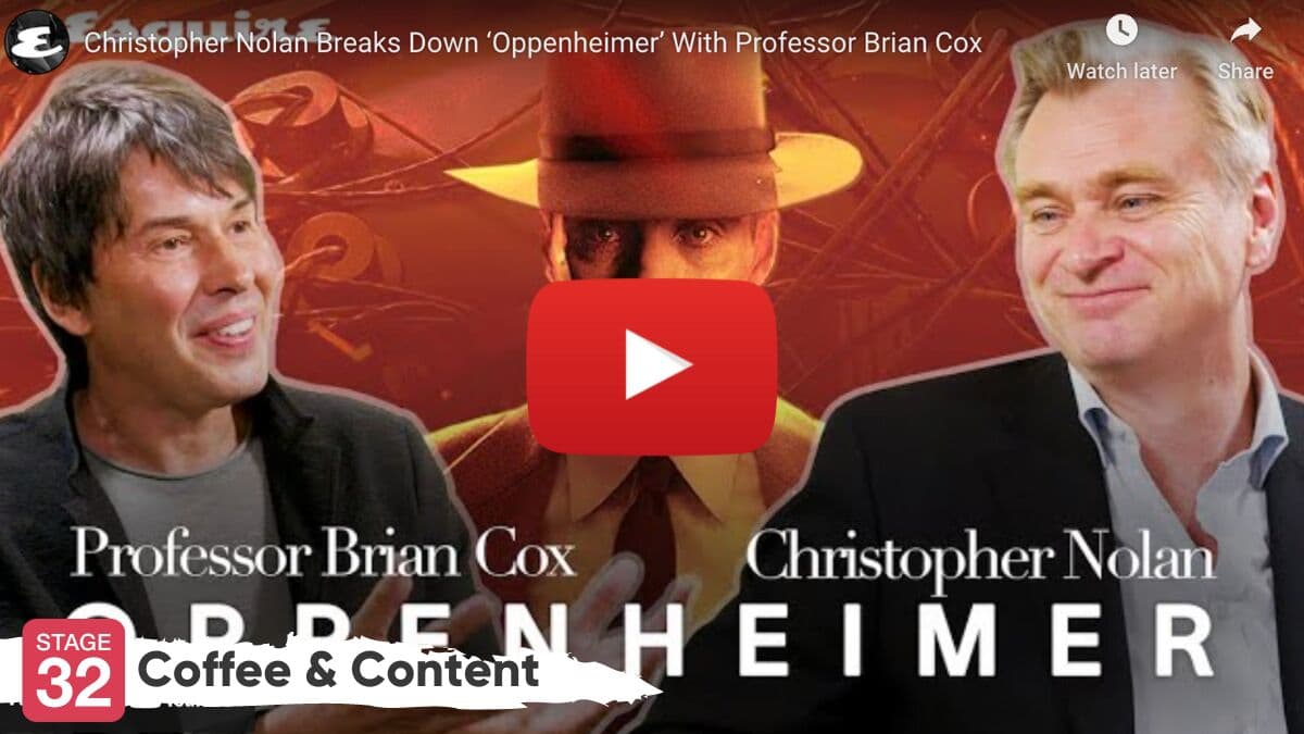 Coffee & Content: Christopher Nolan Breaks Down 'Oppenheimer' With Professor Brian Cox