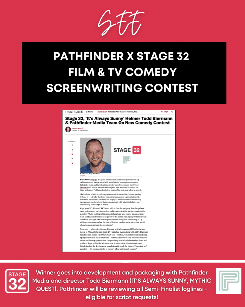 Stage 32  Pathfinder Media Team Up For Rare DevelopmentPackaging Initiative for Writers