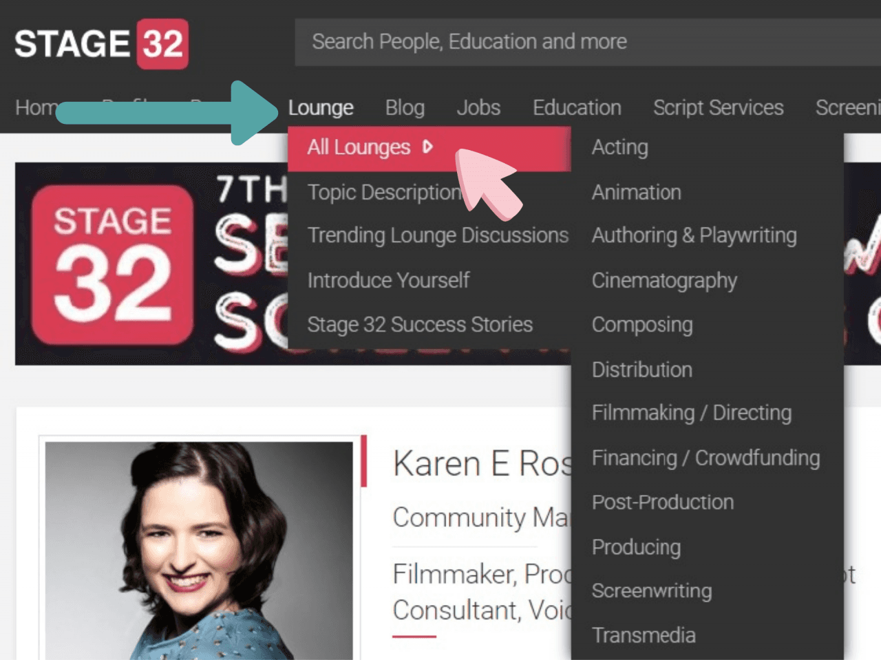 5 Ways to Explore Network in the Stage 32 Lounges