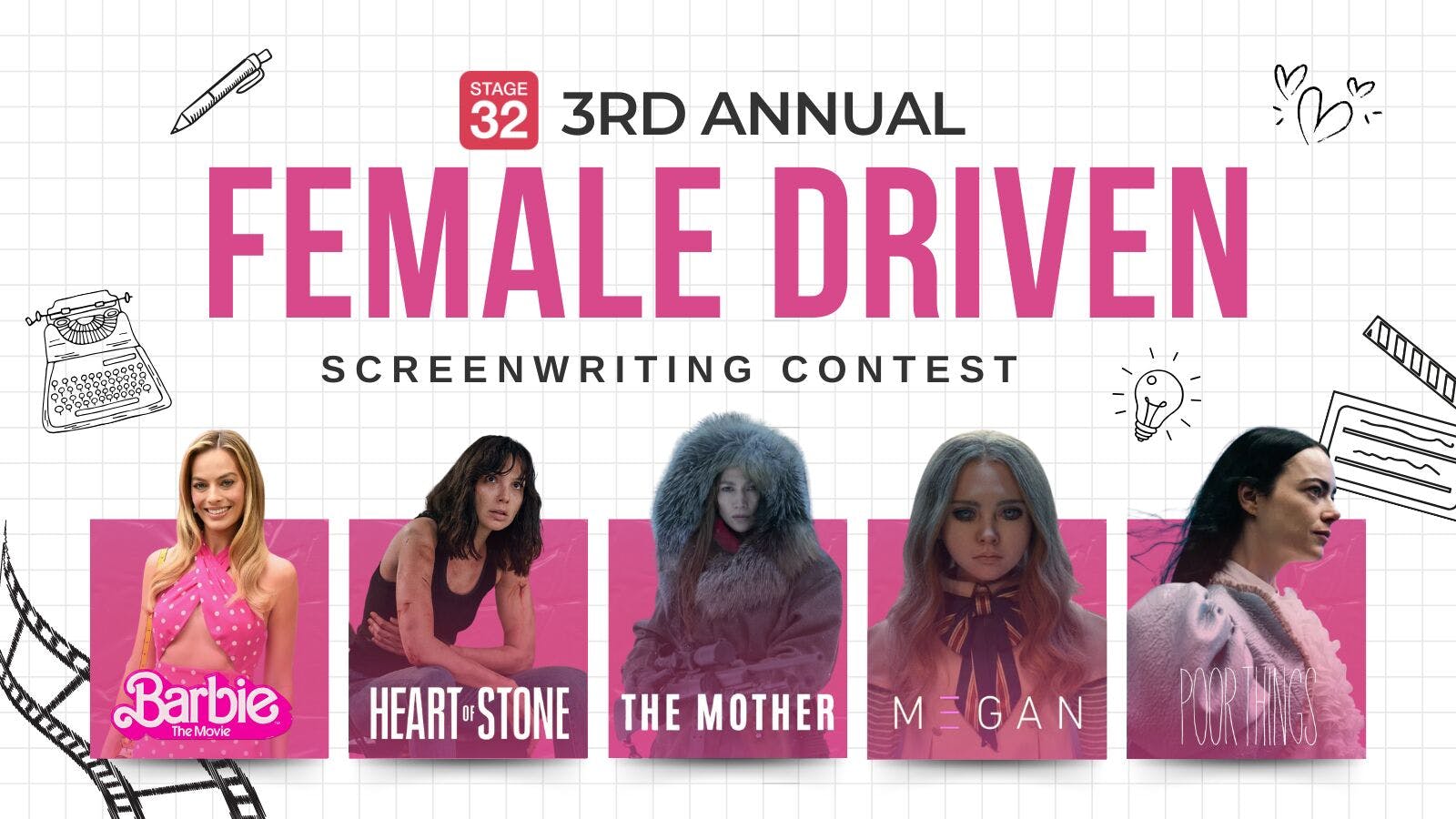 Announcing the 3rd Annual Female Driven Screenwriting Contest